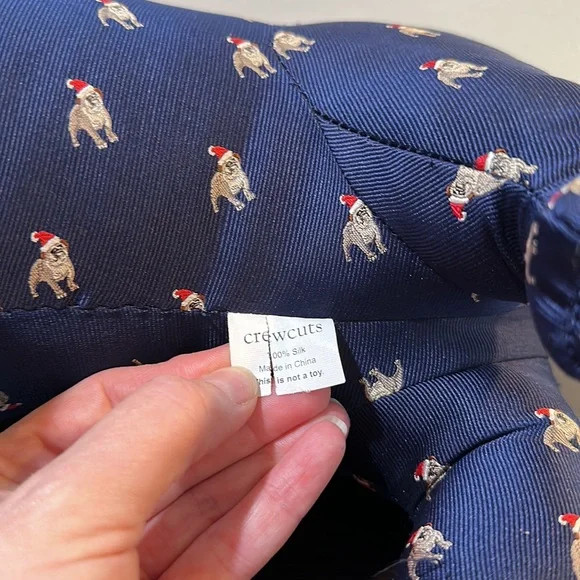 RARE Crewcuts Silk Plush Dog Christmas J. Crew - Picture 5 of 7